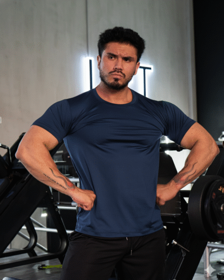 Polo Azul Suplex para hombre