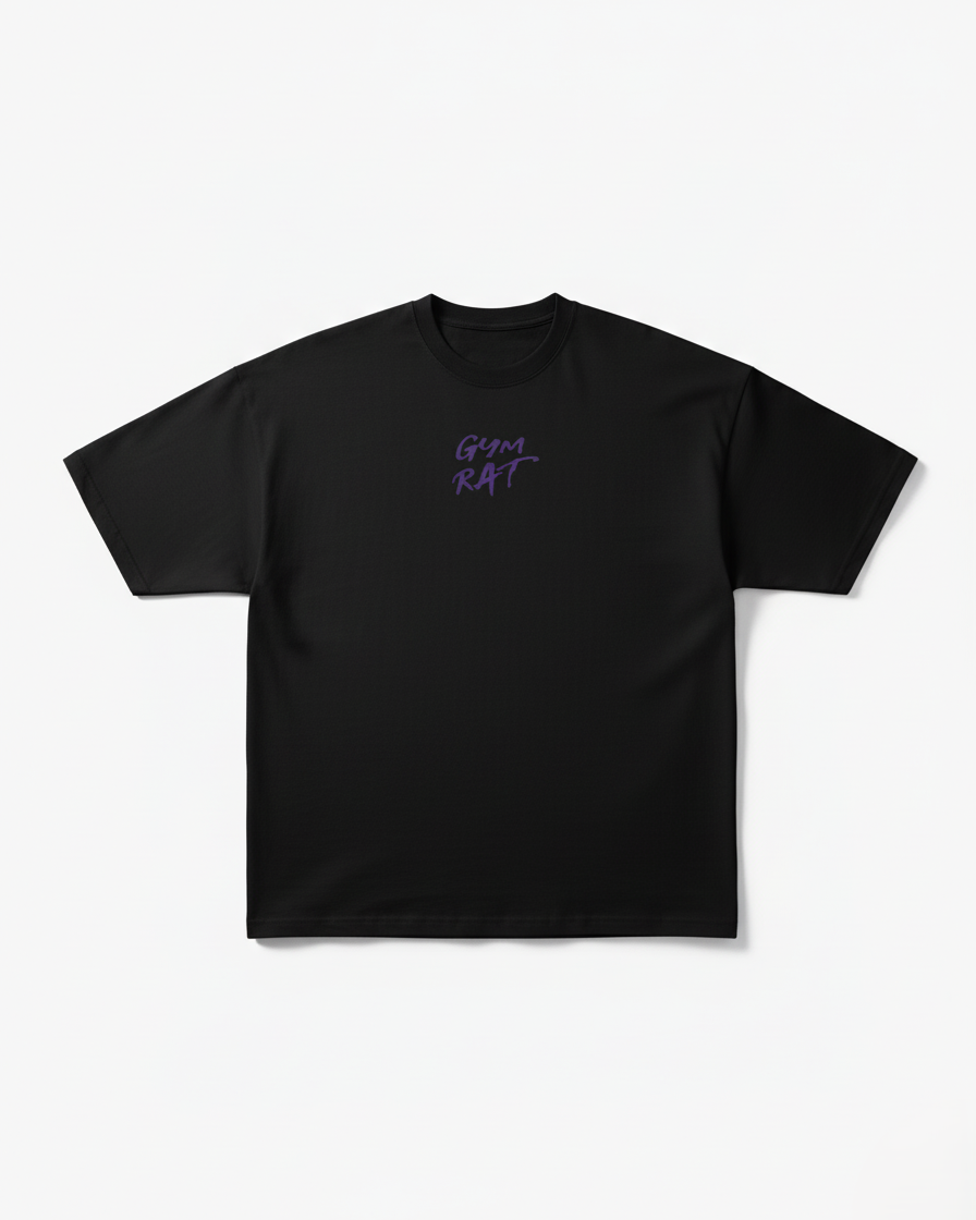 Polo Negro Gym Rat 2.0 | Unisex - Imagen 2