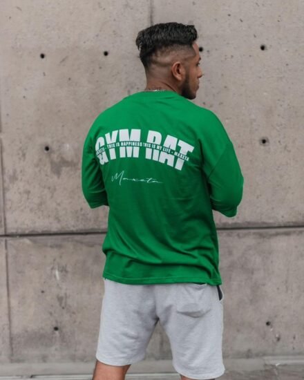 Polo Verde Gym Rat para hombre