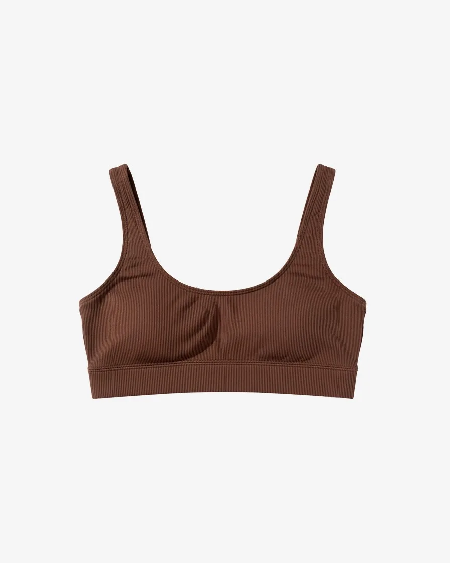 Top Marron Set Sculp | Mujer