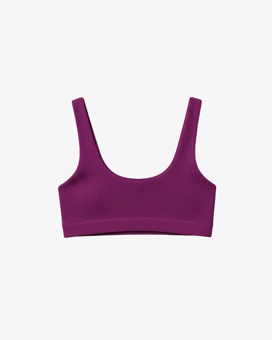Top Morado Set Sculp | Mujer