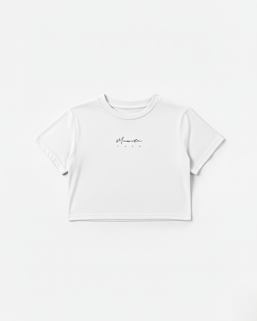 Crop Blanco Gym Rat | Mujer