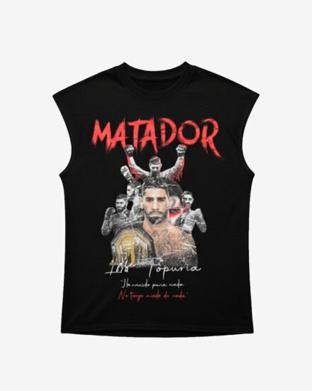 Crop Negro Ilia Topuria para Hombre