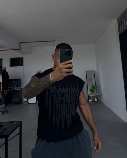 Crop Negro YL para hombre