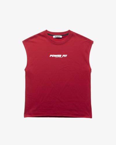 Crop Rojo Power Fit | Hombre