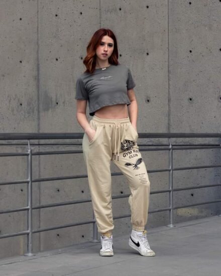 Jogger Beige Gym Rat para Hombre