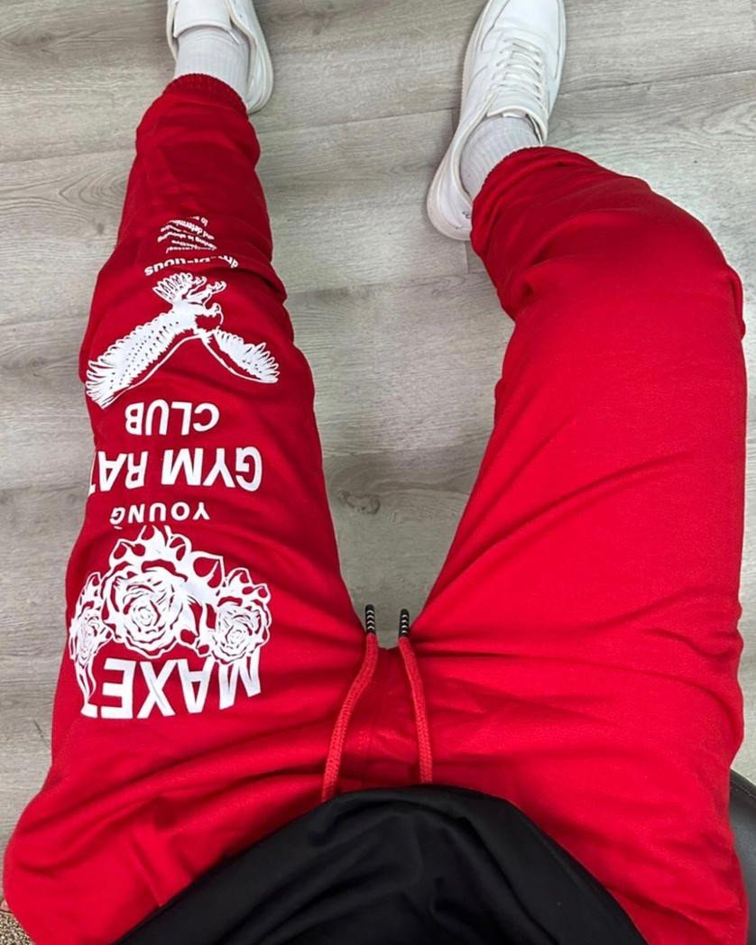 Jogger Rojo Gym Rat | Unisex - Imagen 3