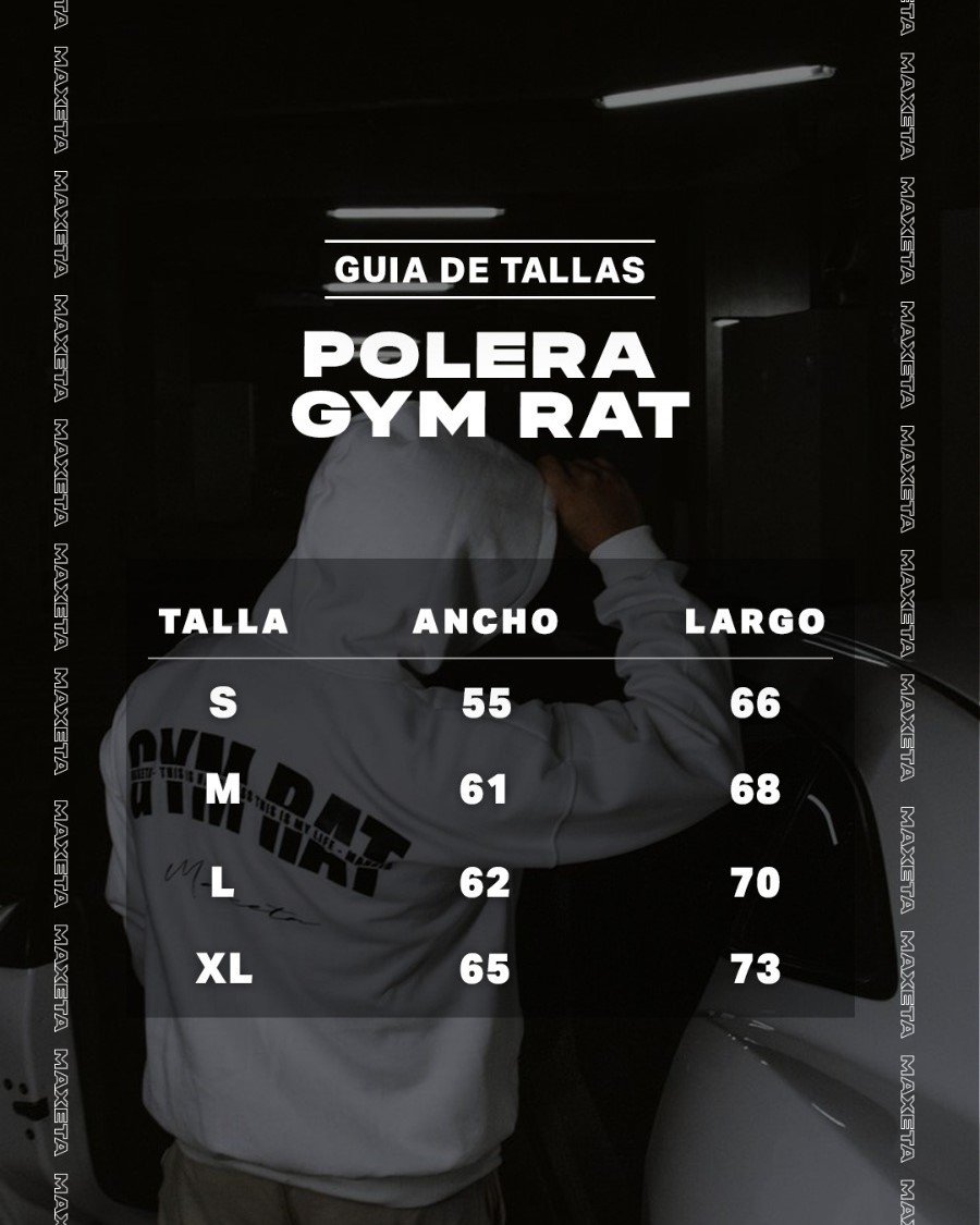Polera Negro Gym Rat | Unisex - Imagen 4