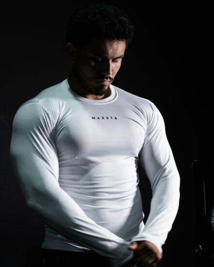 Polo Blanco Compression Box para Hombre
