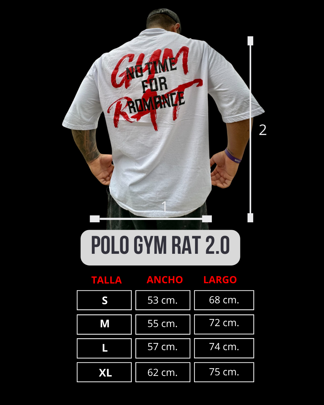 Polo Melange Gym Rat 2.0 | Unisex - Imagen 4