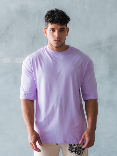 Polo Lila Gym Rat para Hombre