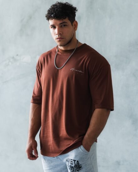 Polo Marron Gym Rat para Hombre