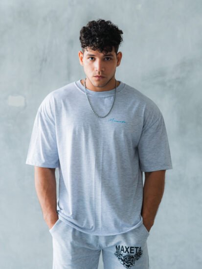 Polo Melange Gym Rat para Hombre