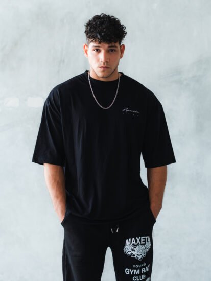 Polo Negro Gym Rat para Hombre