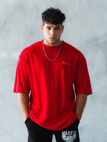 Polo Rojo Gym Rat para Hombre