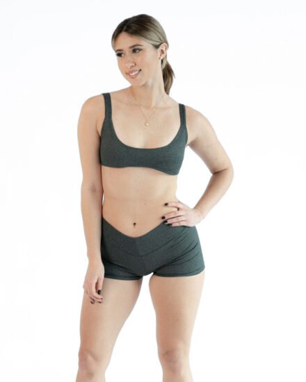 Short Plomo Rata Sculp para Mujer