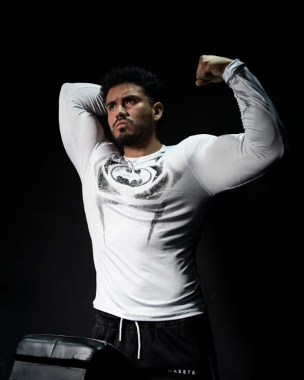 Polo Blanco Batman Compresion para Hombre