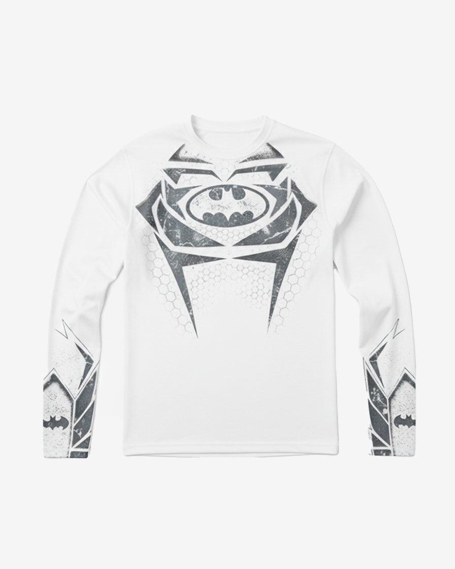 Polo Blanco Batman Compresion | Hombre