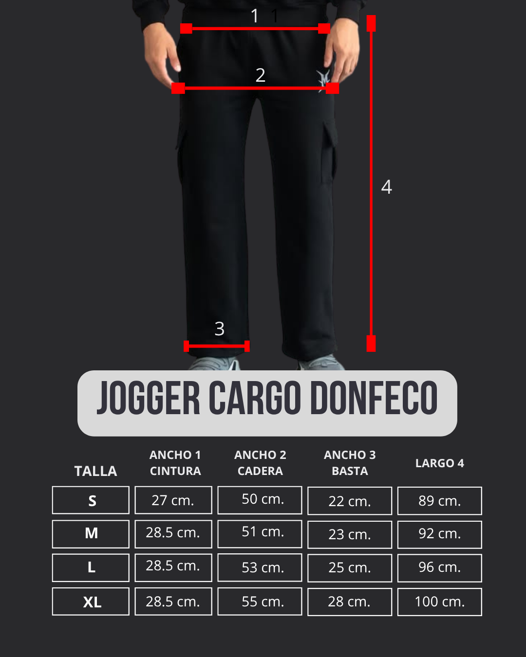 Jogger Verde Olivo Cargo Donfeco | Hombre - Imagen 4