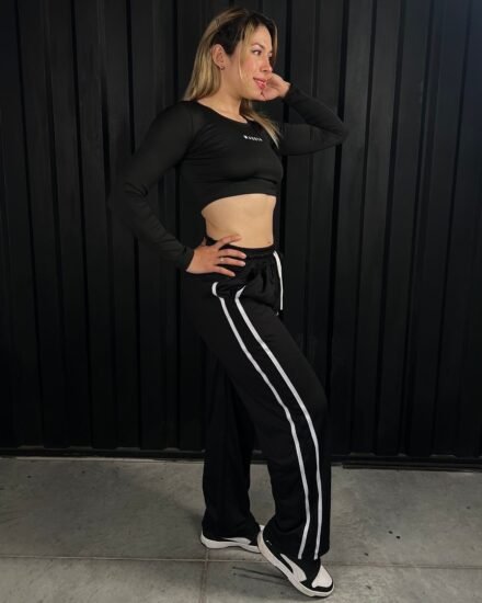 Jogger Negro Baggy Modern para Hombre