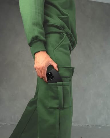 Jogger Verde Olivo Cargo Donfeco | Hombre - Imagen 3