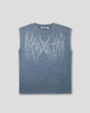 Crop Celeste Acidwash | Hombre