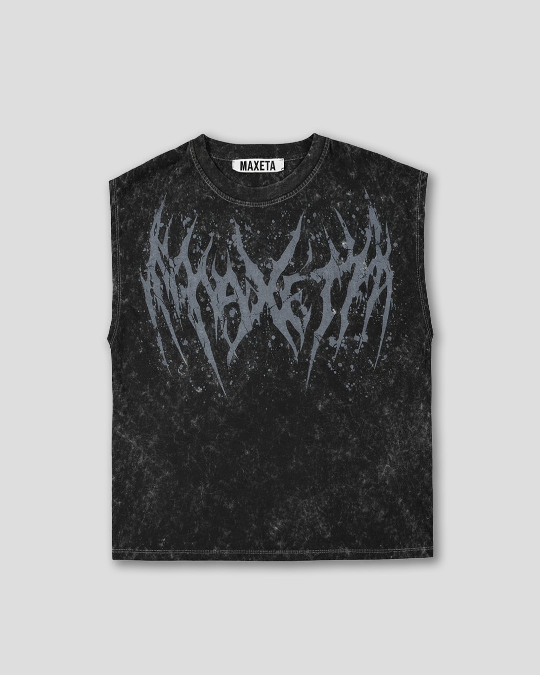 Crop Negro Acidwash | Hombre