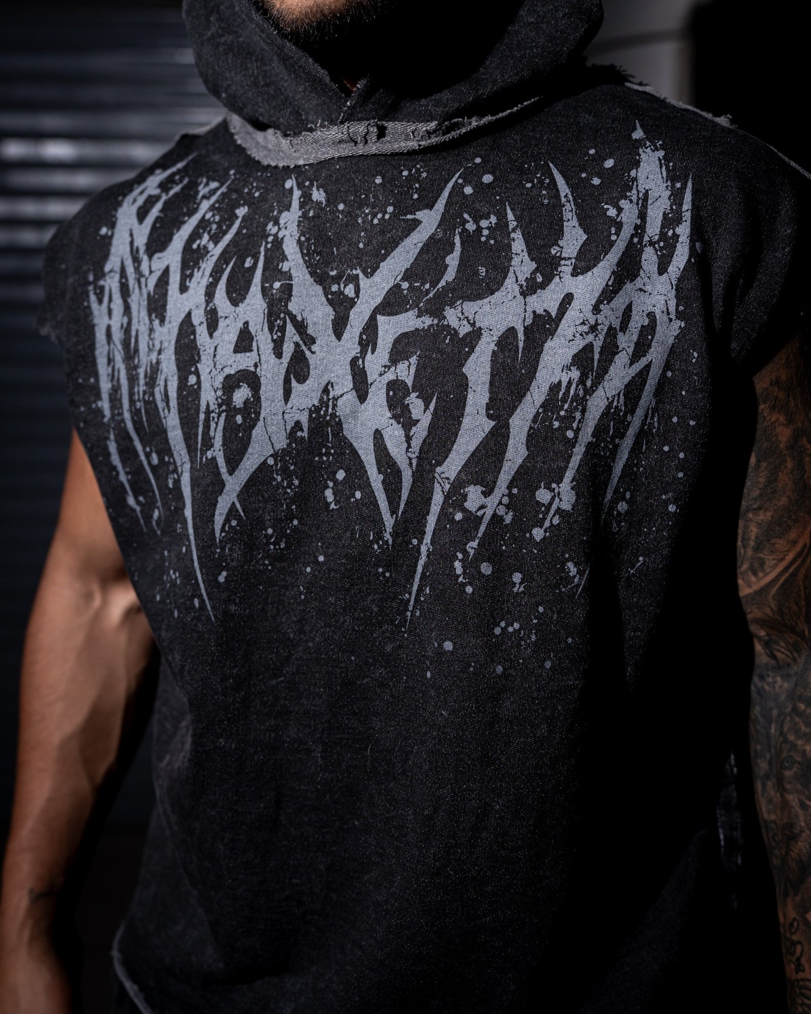 Chaleco Negro AcidWash | Hombre - Imagen 3