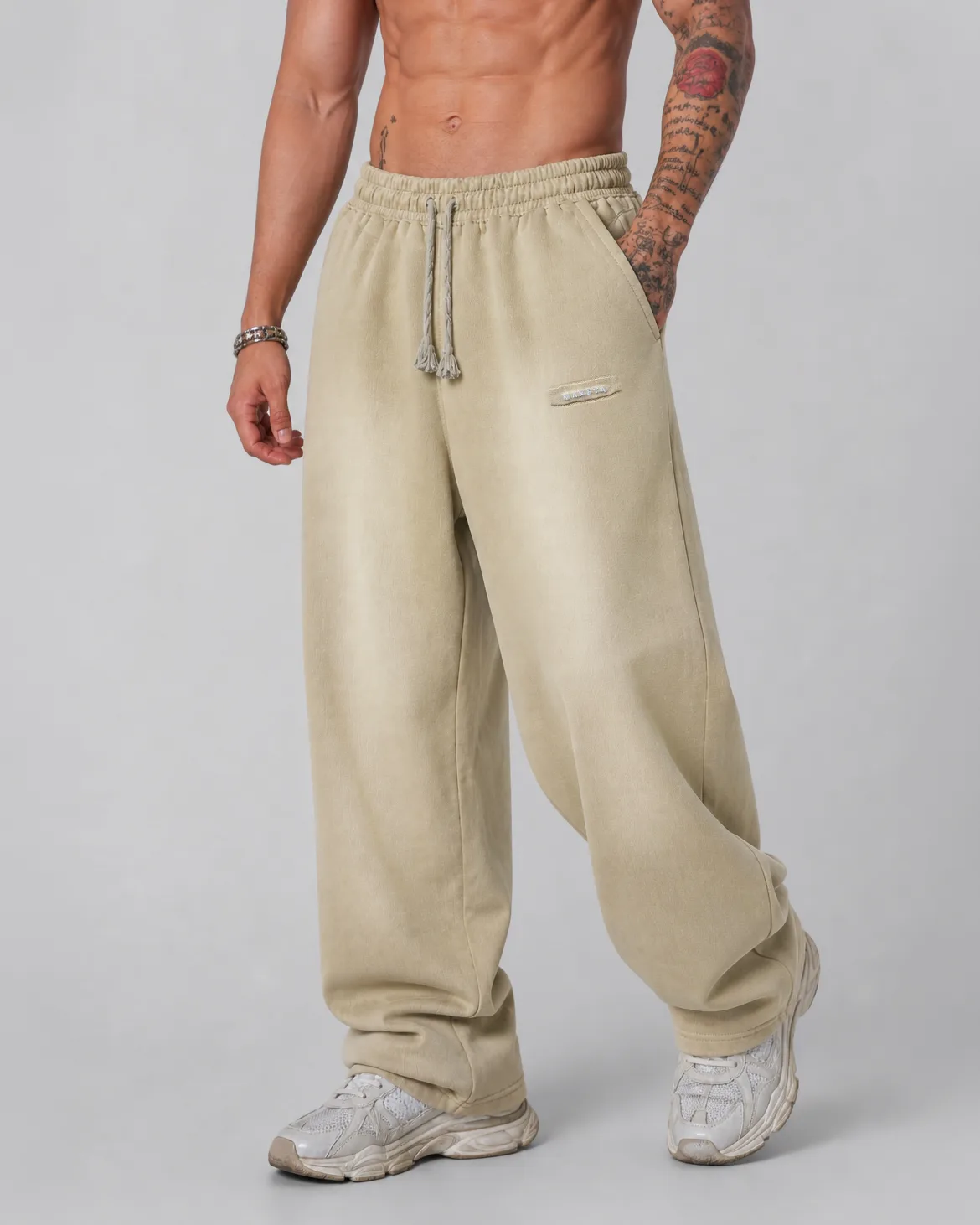 JOGGER WASH BEIGE MAXETA - Imagen 2